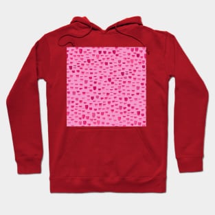 Pink Handmade Brush Strokes Hoodie